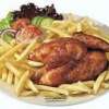 Plate Halve kip met patat appelmoes mayo