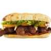 Broodje schiacciata Romana shoarma