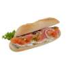 Baquette zalm salade